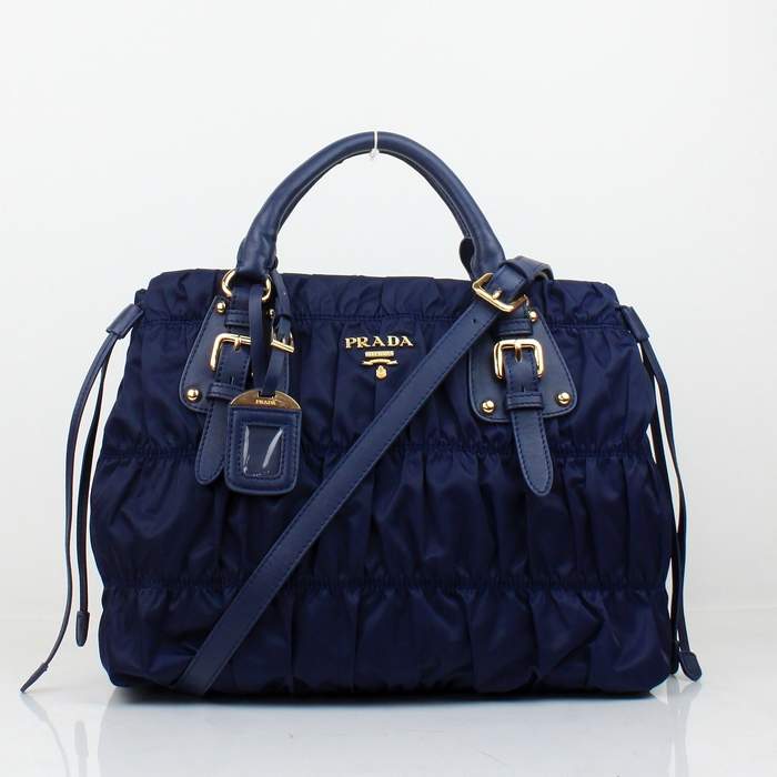 Prada Gaufre Nylon Tote Bag BN1788 Blue