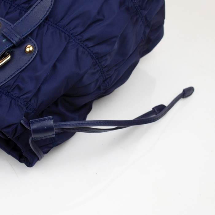 Prada Gaufre Nylon Tote Bag BN1788 Blue - Click Image to Close