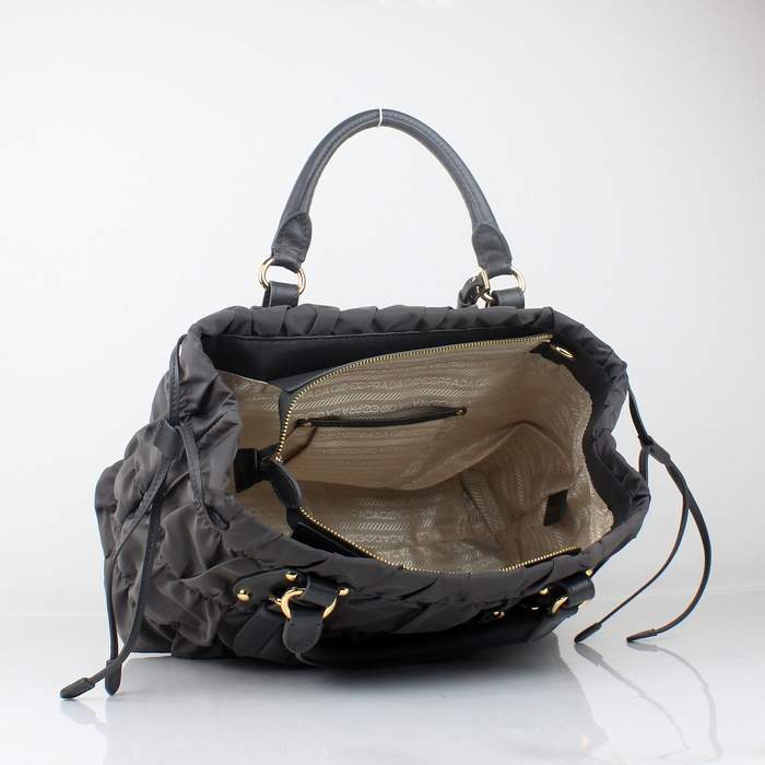 Prada Gaufre Nylon Tote Bag BN1788 Grey - Click Image to Close
