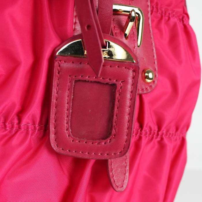 Prada Gaufre Nylon Tote Bag BN1788 Rosy - Click Image to Close
