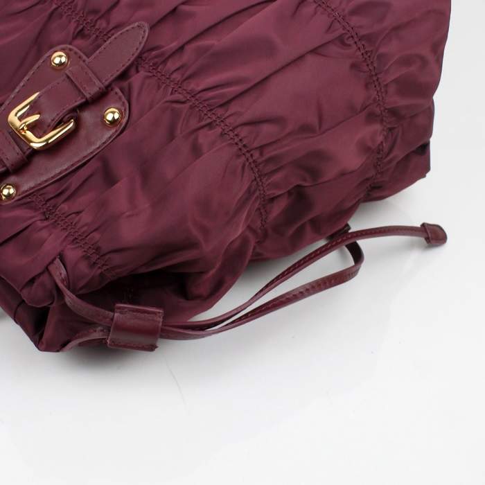 Prada Gaufre Nylon Tote Bag BN1788 Red - Click Image to Close