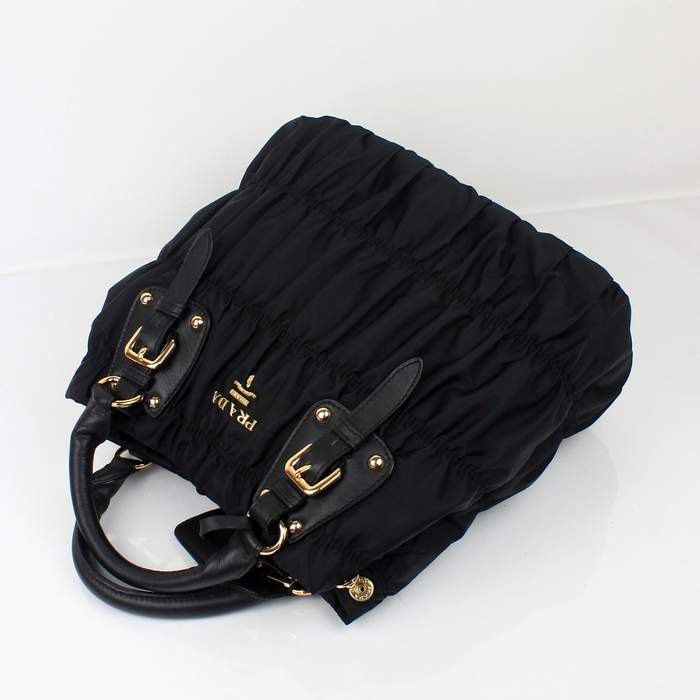 Prada Gaufre Fabric Tote Bags BN1792 Black