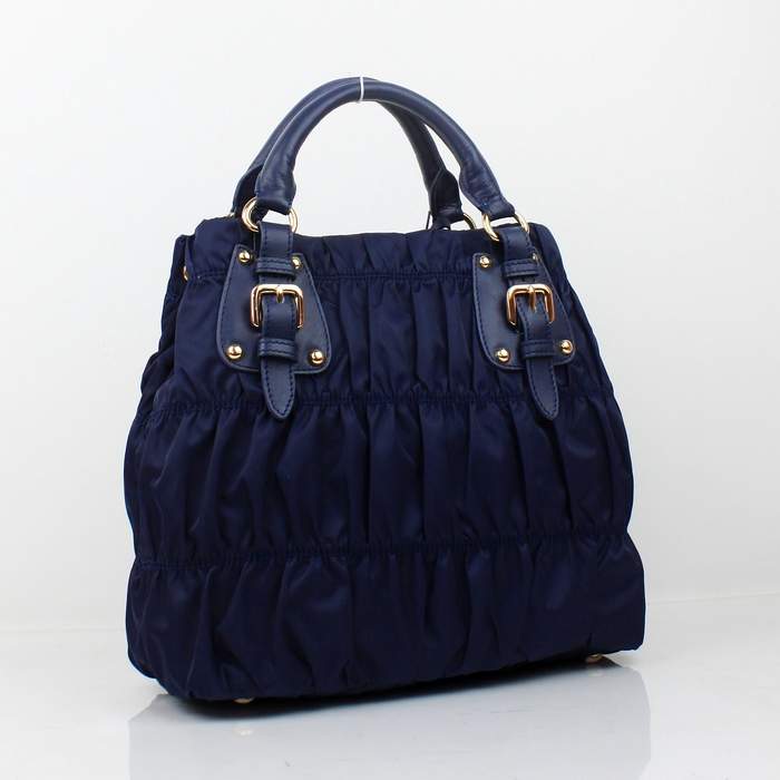 Prada Gaufre Fabric Tote Bags BN1792 Blue