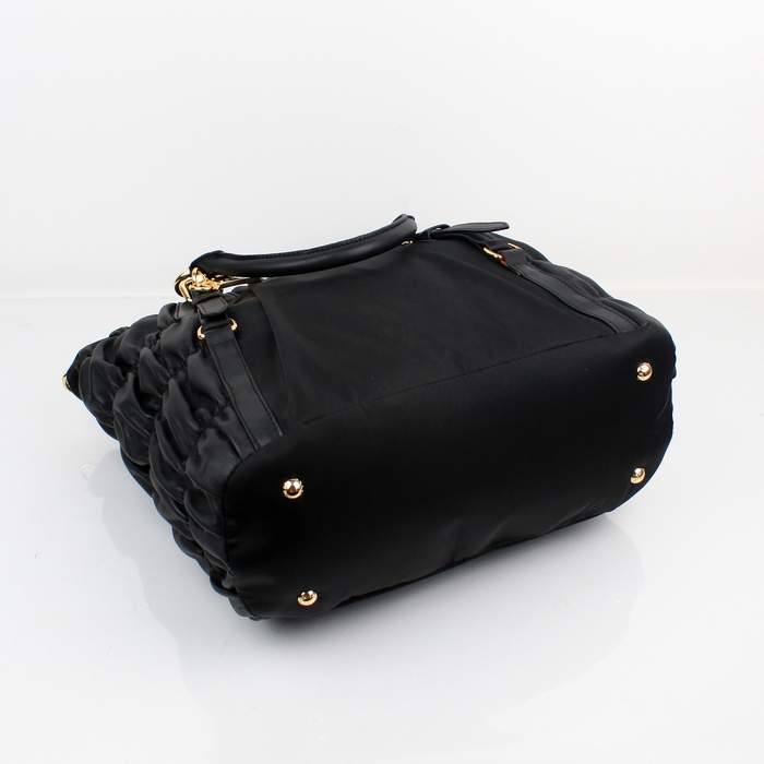 Prada Gauffre Tote Bag BN1793 Black - Click Image to Close
