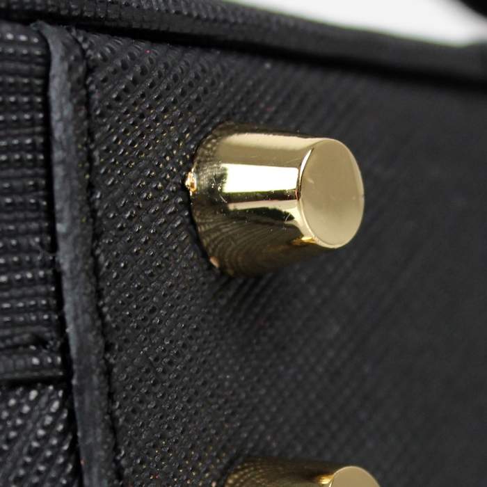 2012 new arrivs Prada Saffiano leather mini bag - BL0705 Black