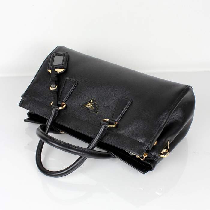 Prada Small Saffiano Leather Tote Bag - BN1849 Black
