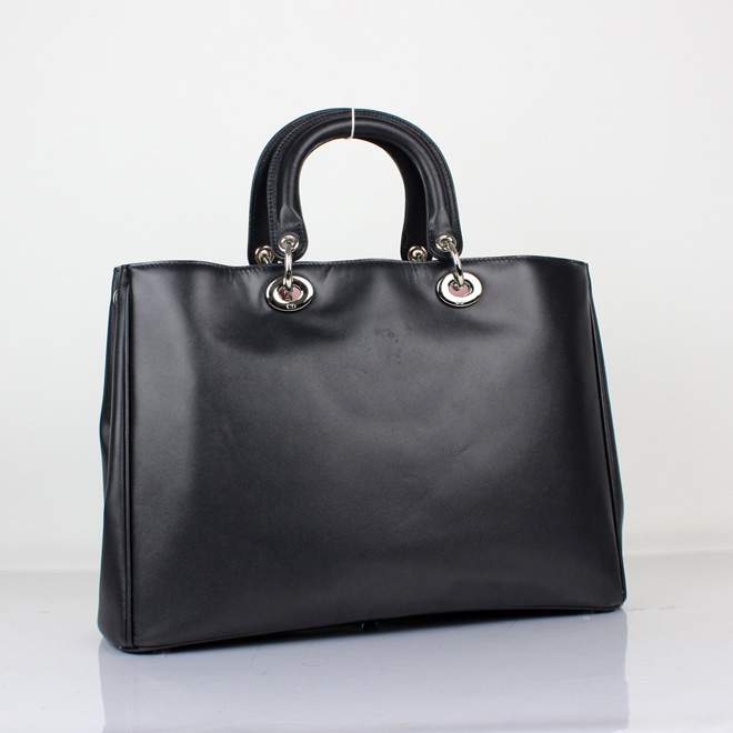 2012 New Arrival Christian Dior Original Leather Handbag - 0901 Black - Click Image to Close