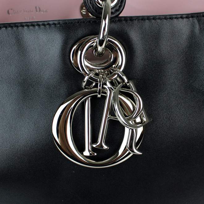 2012 New Arrival Christian Dior Original Leather Handbag - 0901 Black - Click Image to Close