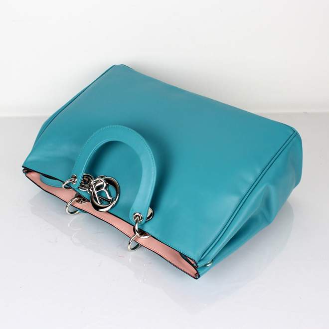2012 New Arrival Christian Dior Original Leather Handbag - 0901 Blue