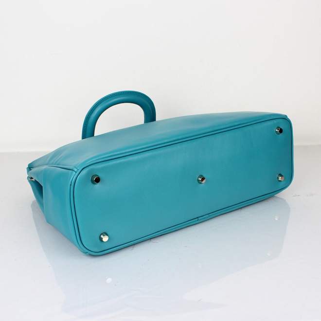 2012 New Arrival Christian Dior Original Leather Handbag - 0901 Blue