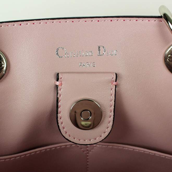 2012 New Arrival Christian Dior Original Leather Handbag - 0901 Rose Red - Click Image to Close