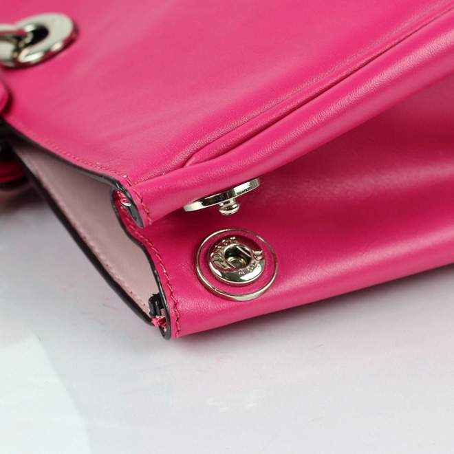 2012 New Arrival Christian Dior Original Leather Handbag - 0901 Rose Red