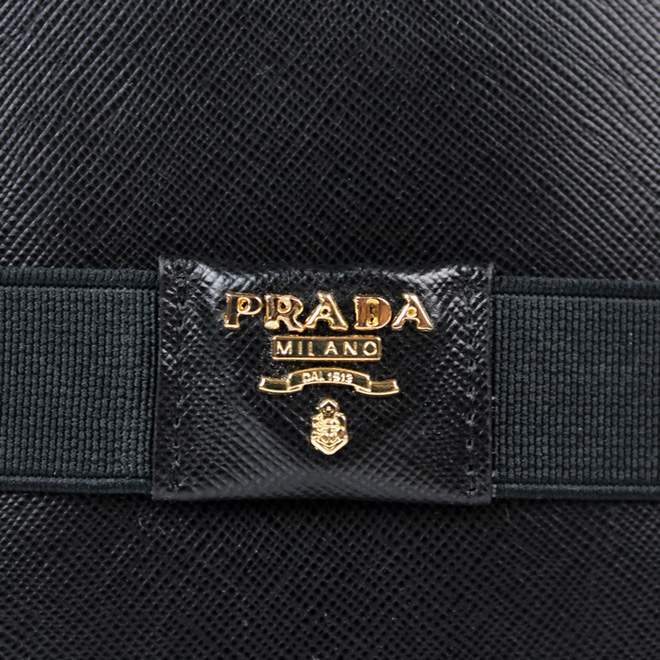 2013 Prada Real Leather Wallet - Prada M1302 Black - Click Image to Close