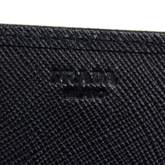 2013 Prada Real Leather Wallet - Prada M201A black