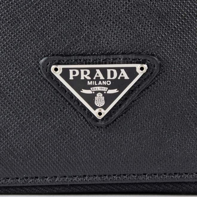 2013 Prada Real Leather Wallet - Prada ZM724A Black