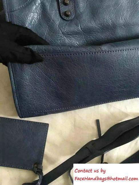 Balenciaga Lambskin Classic City Bag Blue - Click Image to Close