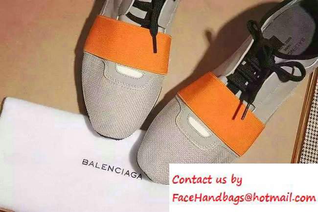 Balenciaga Race Runners Gray/Orange