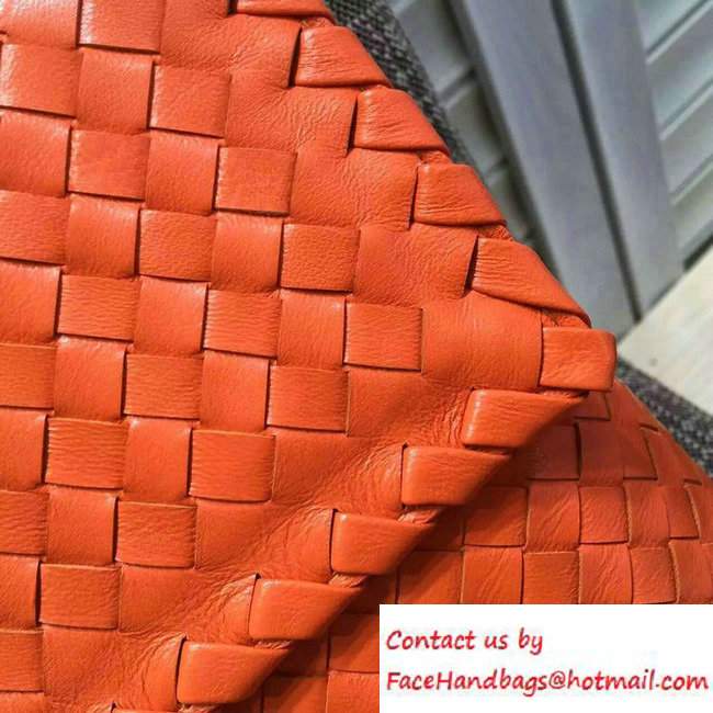 Bottega Veneta Intrecciato Nappa Olimpia Shoulder Hobo Bag Orange - Click Image to Close