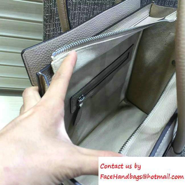 Celine Luggage Micro Tote Bag in Original Grained Leather Beige 2016