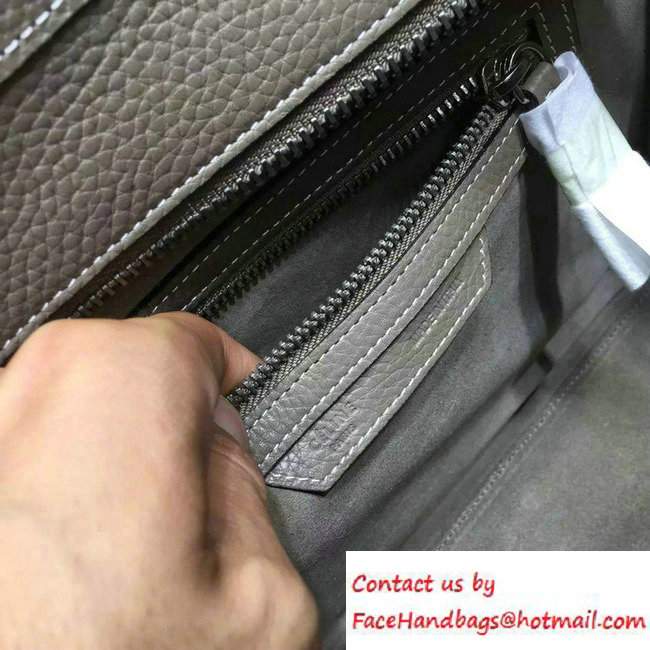 Celine Luggage Micro Tote Bag in Original Grained Leather Etoupe 2016