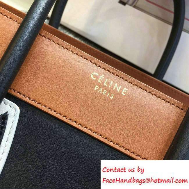 Celine Luggage Micro Tote Bag in Original Leather Black/White/Khaki/Navy Blue 2016
