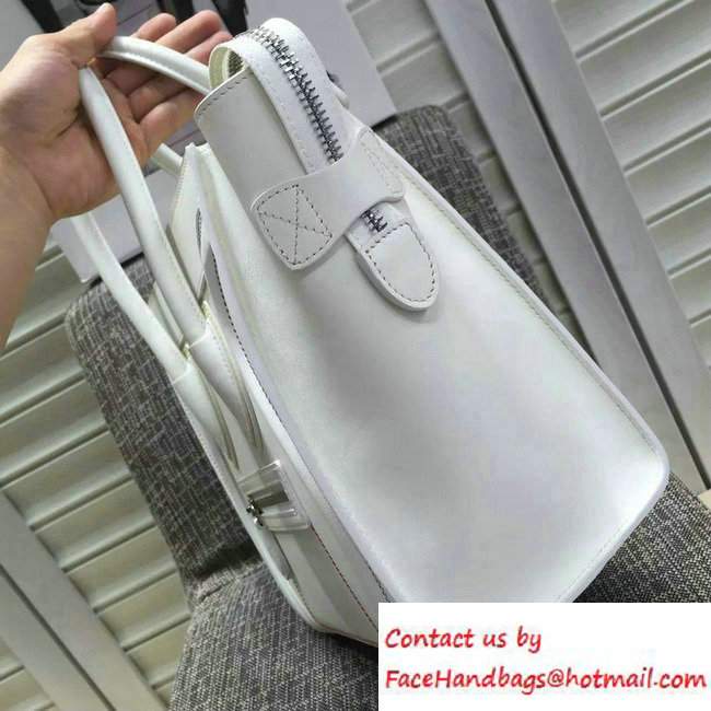 Celine Luggage Micro Tote Bag in Original Leather White/Blue/Red/Yellow 2016 - Click Image to Close