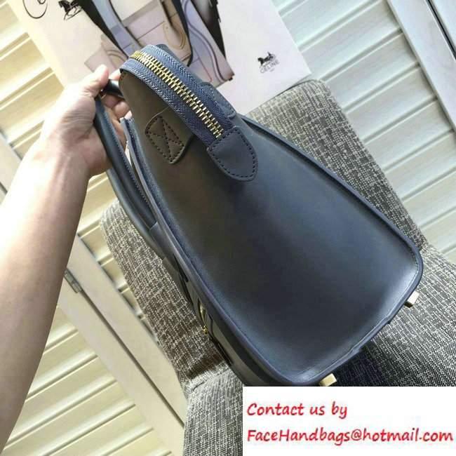 Celine Luggage Micro Tote Bag in Original Smooth Calfskin Gray 2016
