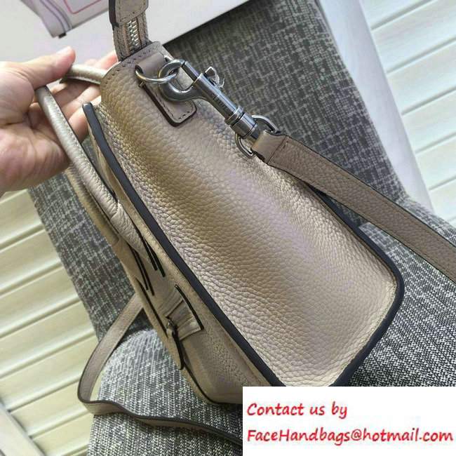 Celine Luggage Nano Tote Bag in Original Grained Leather Beige 2016 - Click Image to Close