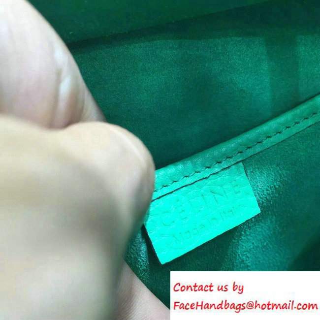 Celine Luggage Nano Tote Bag in Original Grained Leather Green 2016