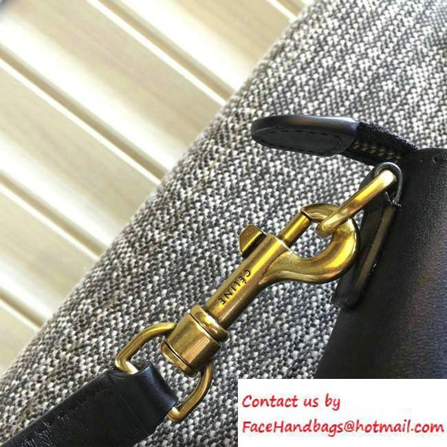 Celine Luggage Nano Tote Bag in Original Leather Black/Royal Blue/Sky Blue 2016 - Click Image to Close