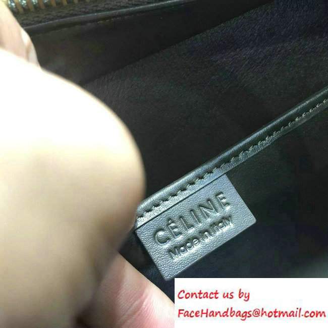 Celine Luggage Nano Tote Bag in Original Leather Black/White/Apricot 2016 - Click Image to Close