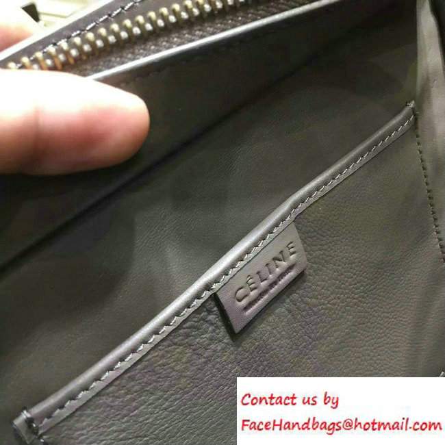 Celine Luggage Nano Tote Bag in Original Leather Coffee/White/Apricot 2016 - Click Image to Close