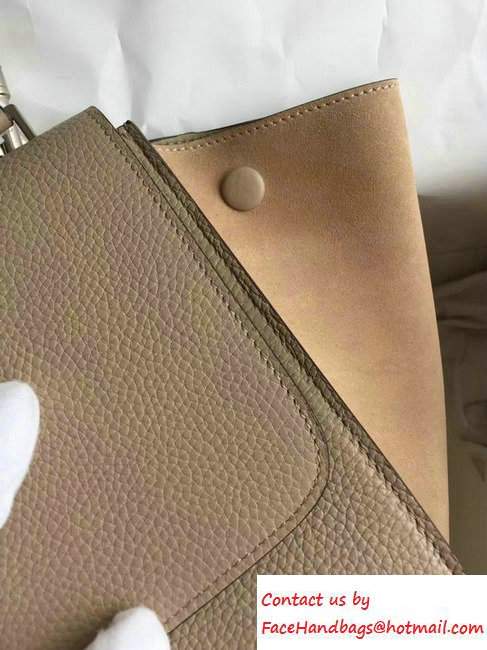 Celine Trapeze Small/Medium Tote Bag in Original Leather Grained Beige/Suede 2016