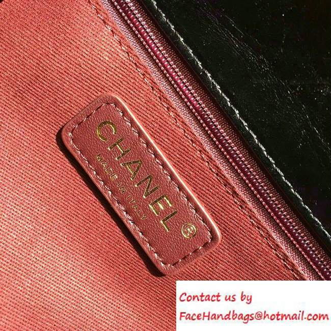 Chanel Calfskin/Gold Metal Large Shopping Tote Bag A93426 Black 2016