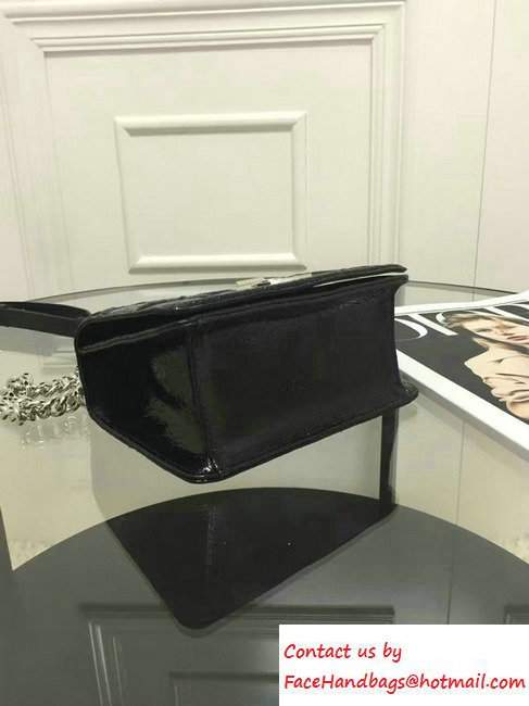 Dior Diorama Club Ceramic-Effect Deerskin Bag Black 2016 - Click Image to Close