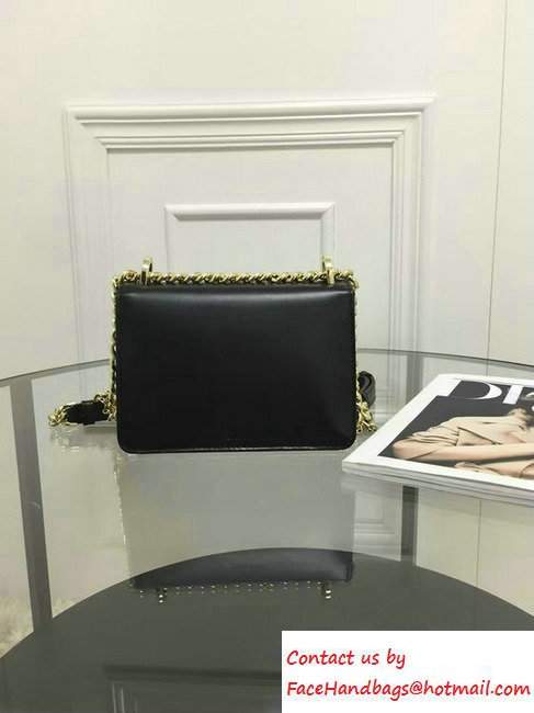 Dior Diorama Club Glossy Calfskin Bag Black 2016 - Click Image to Close