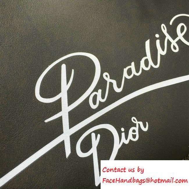 Dior Paradise Calfskin Medium Diorissimo Bag Black 2016 - Click Image to Close