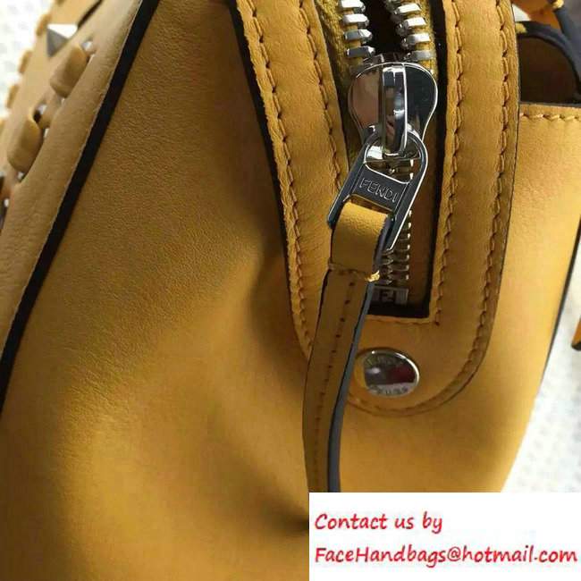Fendi Braided Dotcom Bag Yellow With Floral Strap You 2016