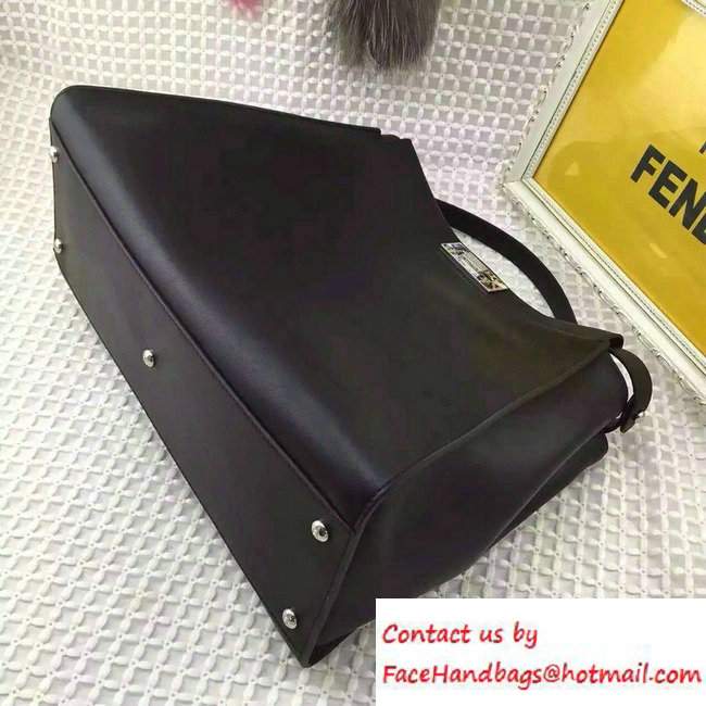Fendi Camouflage Hardware Large Peekaboo Bag Black 2016