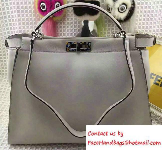 Fendi Camouflage Hardware Large Peekaboo Bag Off White 2016