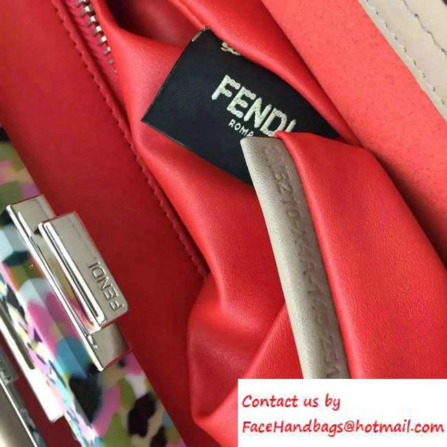 Fendi Camouflage Hardware Medium Peekaboo Bag Camel 2016 - Click Image to Close