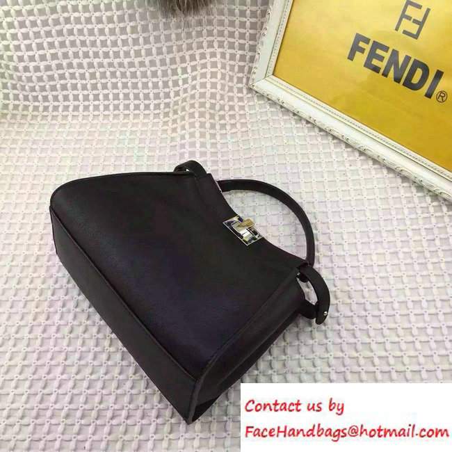 Fendi Camouflage Hardware Mini Peekaboo Bag Black 2016