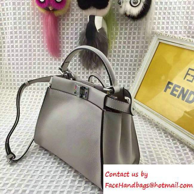 Fendi Camouflage Hardware Mini Peekaboo Bag Off White 2016