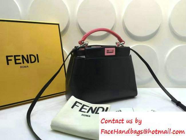 Fendi Peekaboo Mini Bag Black/Red 2016