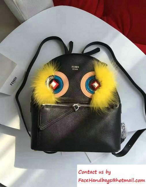 Fendi Zaino Fox-Fur Monster Backpack Bag Pre-fall 2016