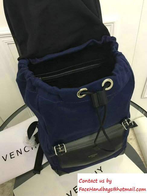 Givenchy Canvas Rider Men's Backpack Blue 2016 - Click Image to Close