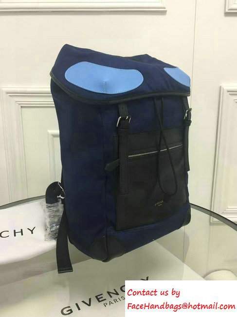 Givenchy Canvas Rider Men's Backpack Blue 2016