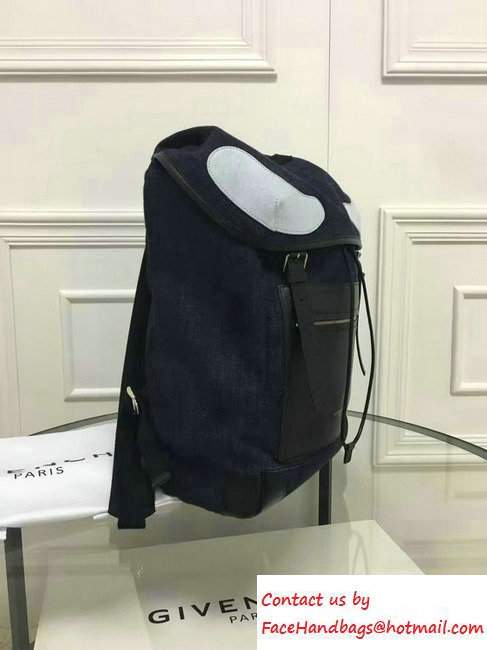 Givenchy Canvas Rider Men's Backpack Denim 2016 - Click Image to Close