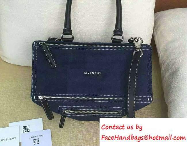 Givenchy denim 'Pandora' clutch in large size - Click Image to Close