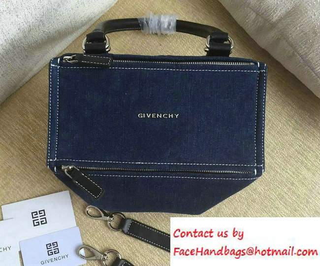 Givenchy denim 'Pandora' clutch in small size - Click Image to Close
